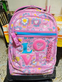 Cartella Zaino trolly Seven rosa