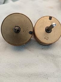Due bariletti di carica per orologio o pendolo