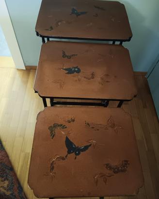 Trittico giapponese tavolini ‘800