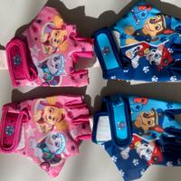 Guanti bici bambino bambina paw patrol