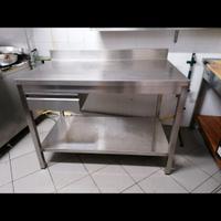 tavolo acciaio inox 120x70