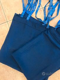 Tende per baldacchino blu reale