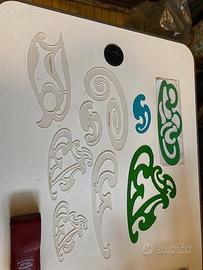 9 curvilinee Vittorio Martini in celluloide e pers