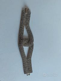 Bracciale brillante di bigiotteria