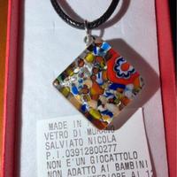 collana realizzata col vetro di murano Venezia