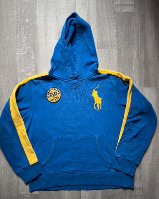 Felpa Polo Ralph Lauren Big Pony Blu Gialla XS
