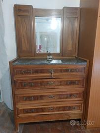 set camera antico primi del 900: comò e comodini