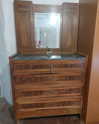 set camera antico primi del 900: comò e comodini