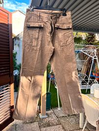 Pantalone jeans da uomo marroni