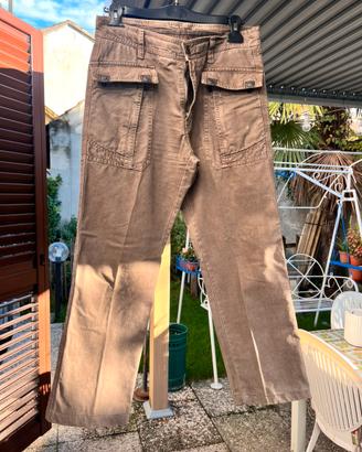 Pantalone jeans da uomo marroni