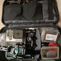 GoPro Hero4 plus accessori e waterproof