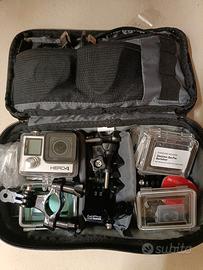 GoPro Hero4 plus accessori e waterproof