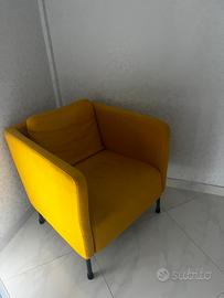 Poltrona gialla ikea modello ekero