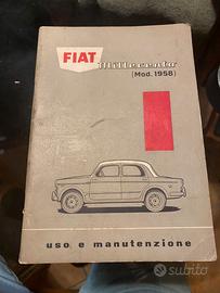 Libretto uso e manutenzione Fiat 1100 Millecento