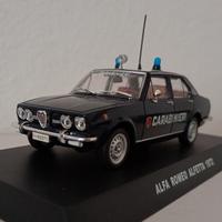 Alfa Romeo  Alfetta  1972  Carabinieri scala 1/43 