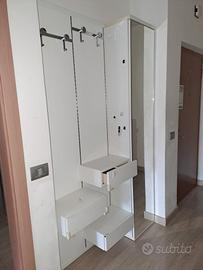 mobile ingresso con scarpiera  a specchio 