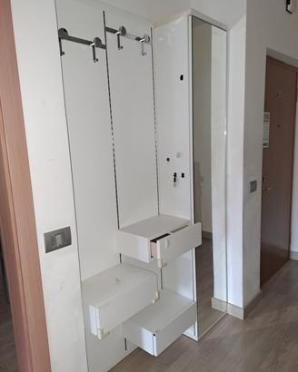 mobile ingresso con scarpiera  a specchio 