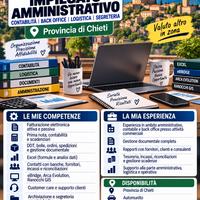 impiegeto amm. fatture contabile segreteria altro