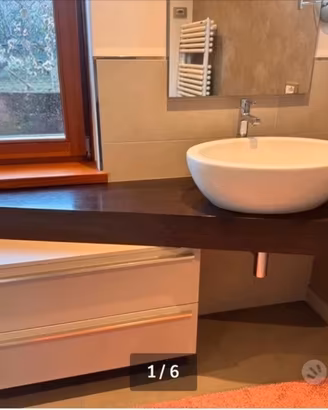 Mobile bagno con lavabo (rubinetto e sifone vendut