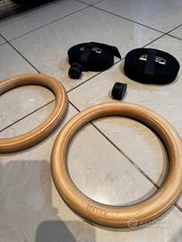 KIT CALISTHENICS/WORKOUT–ANELLI + ELASTICI+PRESINE