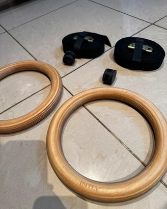 KIT CALISTHENICS/WORKOUT–ANELLI + ELASTICI+PRESINE