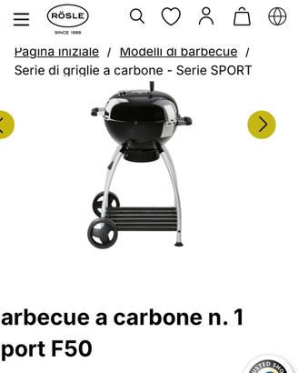 Barbecue Rosle a carbone