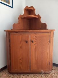 Angoliera credenza rustico legno massello Douglas