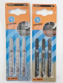 lotto 6 lame x seghetto alternativo attacco bosch