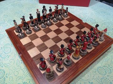 SCACCHI e Scacchiera battaglia di WATERLOO 