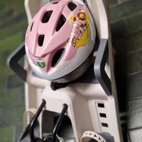 Seggiolino Bici semi-nuovo + Casco Bambina