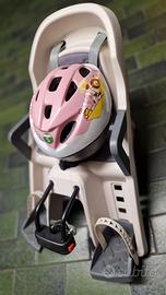 Seggiolino Bici semi-nuovo + Casco Bambina