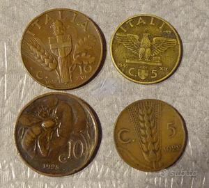 4 monete Regno d'Italia