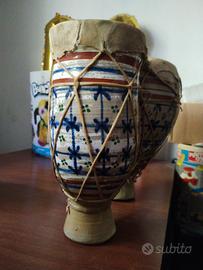 Bongo ornamentale a due tamburi in ceramica