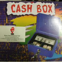 CASSETTA PORTA VALORI IN METALLO 25x18x9 N.2 CHIAV