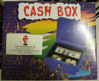 CASSETTA PORTA VALORI IN METALLO 25x18x9 N.2 CHIAV