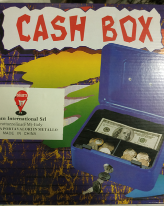 CASSETTA PORTA VALORI IN METALLO 25x18x9 N.2 CHIAV