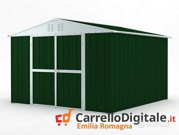 Box struttura lamiera Acciaio 327x307 verde scuro