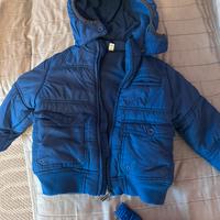 Tuta neve/sci idexe con guanti 2/3 anni bimbo/a