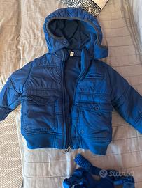 Tuta neve/sci idexe con guanti 2/3 anni bimbo/a