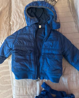 Tuta neve/sci idexe con guanti 2/3 anni bimbo/a