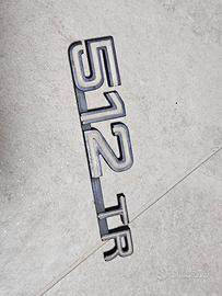 Badge posteriore Ferrari 512 TR