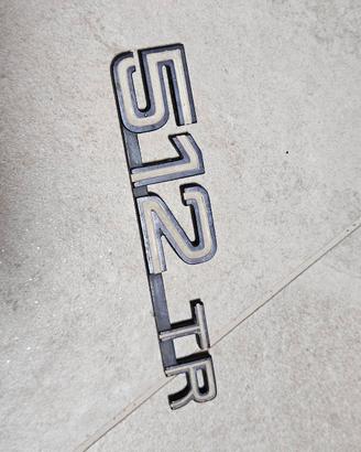 Badge posteriore Ferrari 512 TR