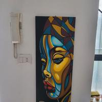 Quadro 80x40 cm colori acrilici