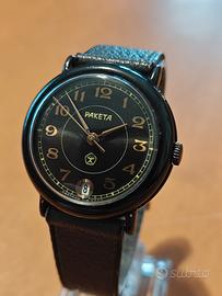 Orologio da polso raketa black prince vintage