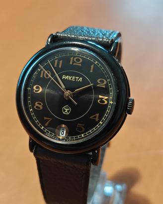 Orologio da polso raketa black prince vintage