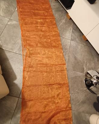 tenda organza rosso/ arancione 