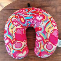 Cuscino da viaggio per il collo, colore fucsia