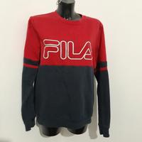 Fila felpa tg S Unisex blu rossa vintage