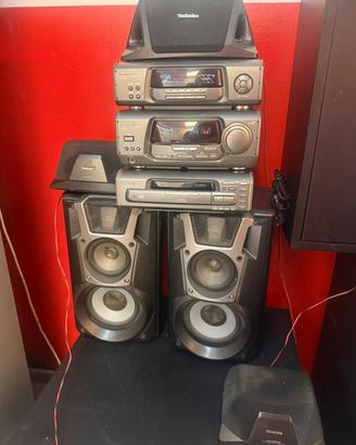 Stereo hiri technics  con 5 casse