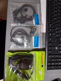 Auricolari Retevis e Mic. Palmare Wouxun